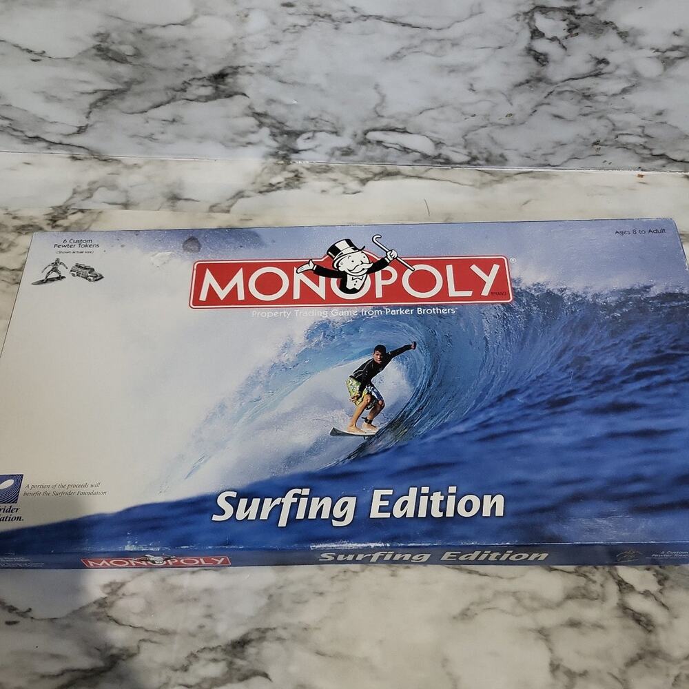 Monopoly Surfing Edition board game